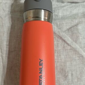 Stanley Coral Bottle with Gray Lid